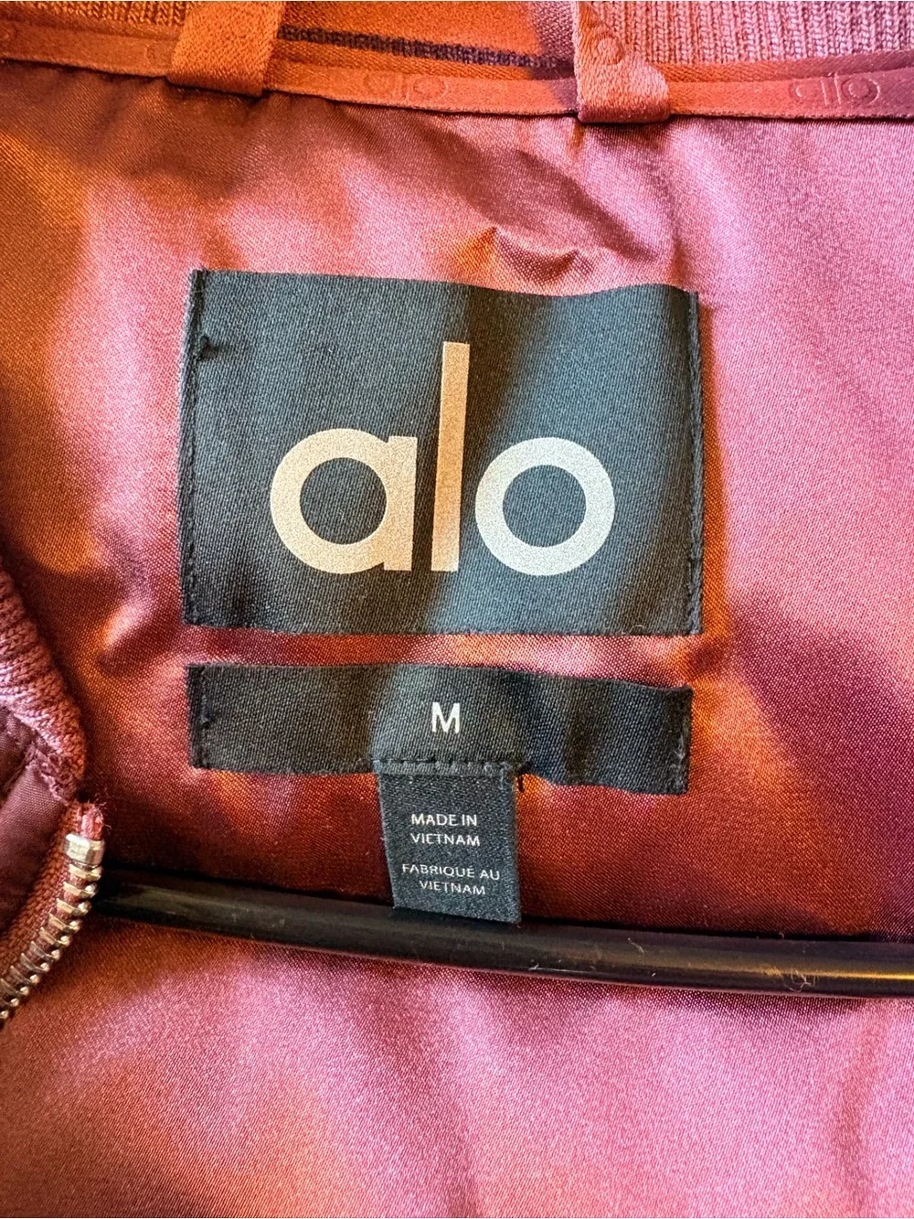 ALO Afterglow Varsity Jacket - Maroon